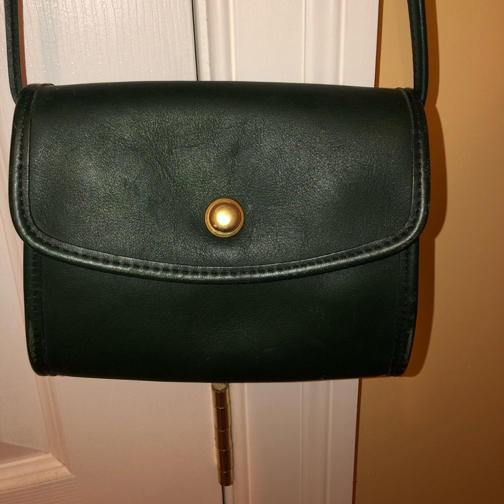 Green Vintage Coach bag